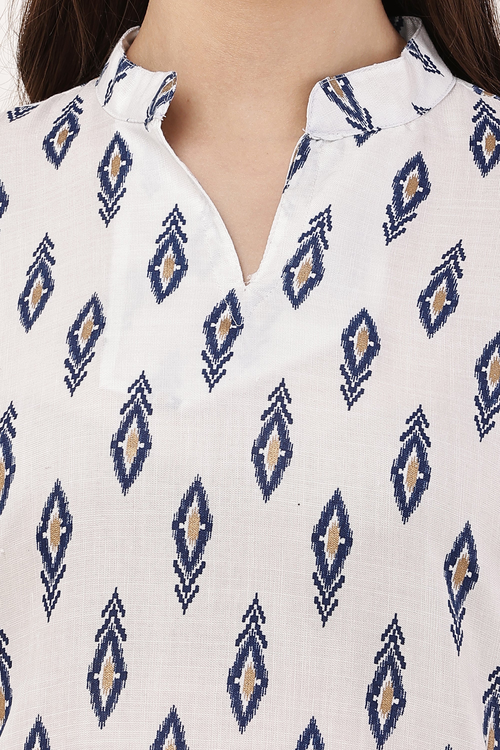 Elegant Indigo Ethnic Printed Women’s Co-Ord Set