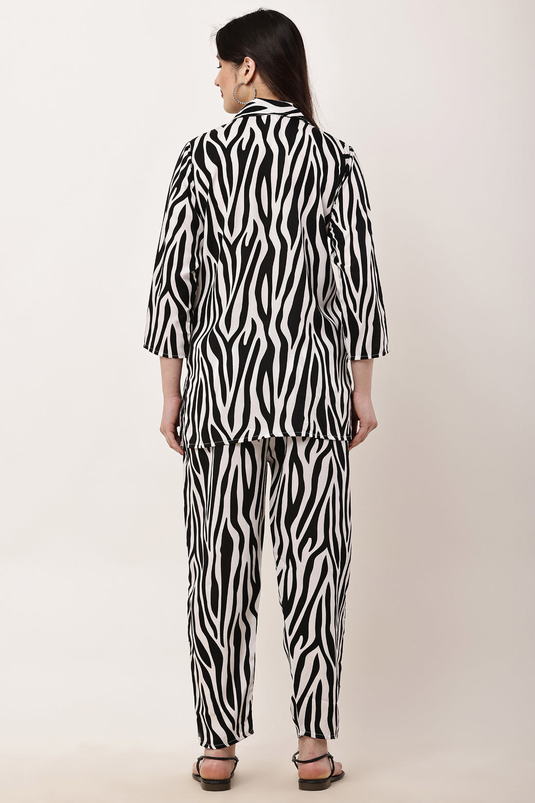 Women Zebra Print Co-Ord Set