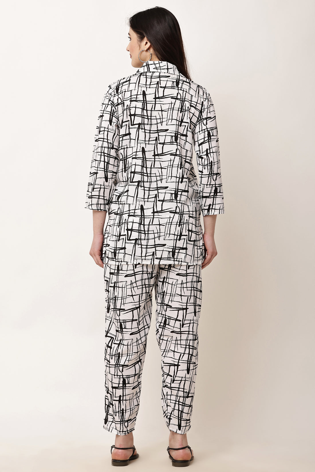 Women Abstract Print Co-Ord Set